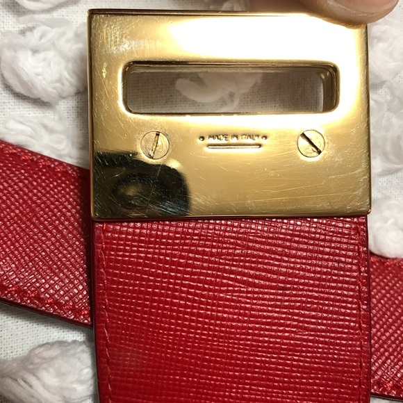 Salvatore Ferragamo Women’s Red Leather Shoulder Bag & Wallet NWT Authentic - Picture 5 of 16